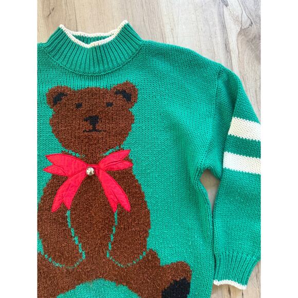 Vintage knitted sweater teddy bear - Picture 7 of 7